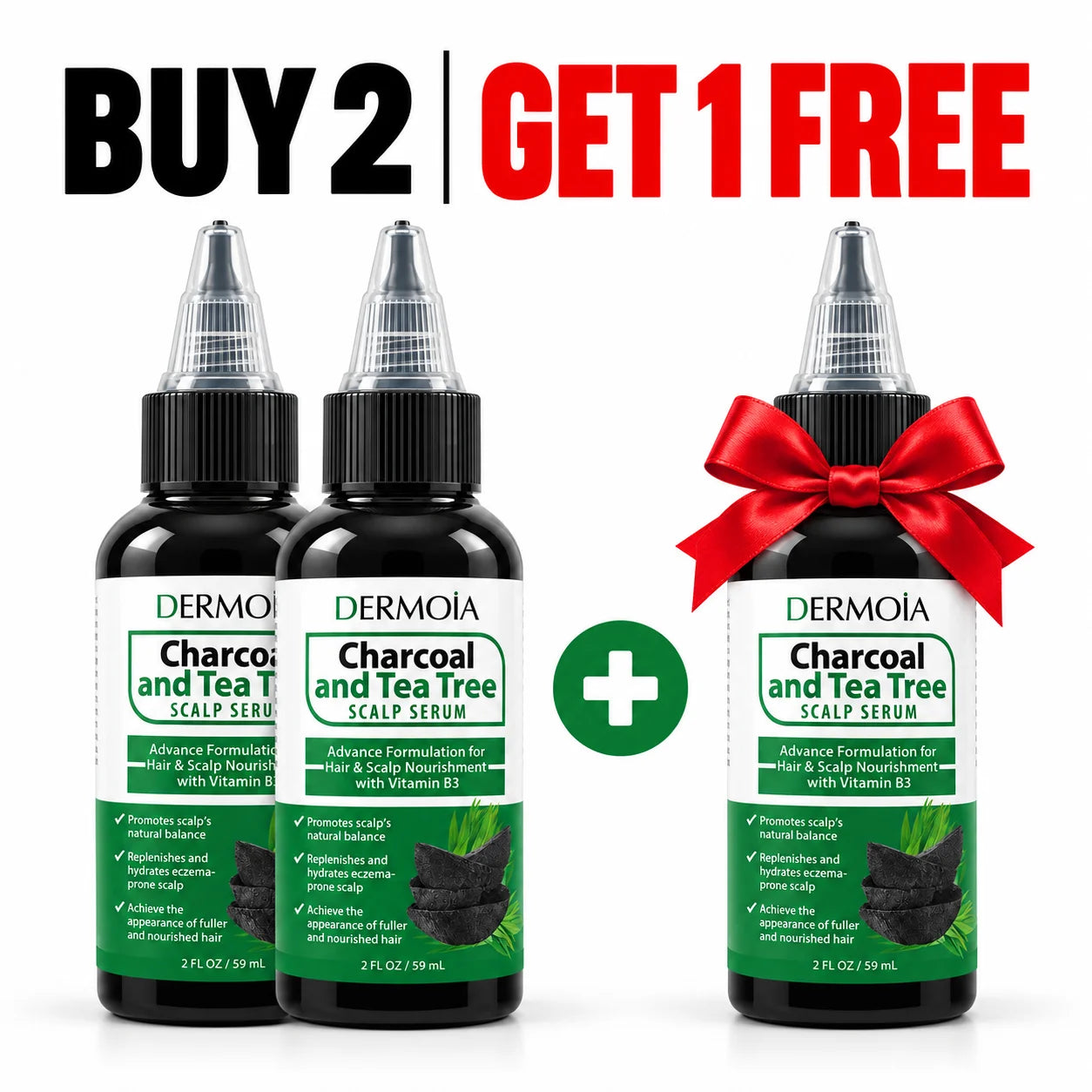 Charcoal + Tea Tree Scalp Serum