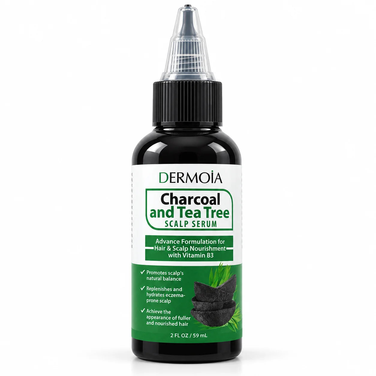 Charcoal + Tea Tree Scalp Serum
