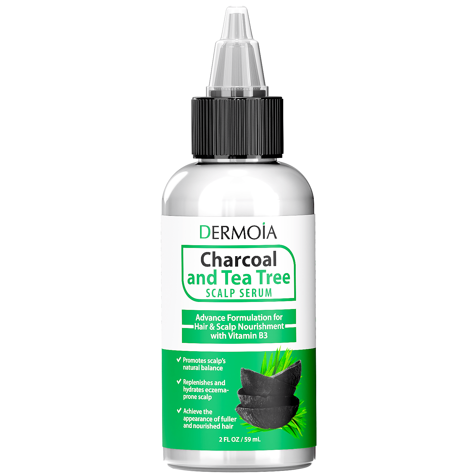 Charcoal + Tea Tree Scalp Serum