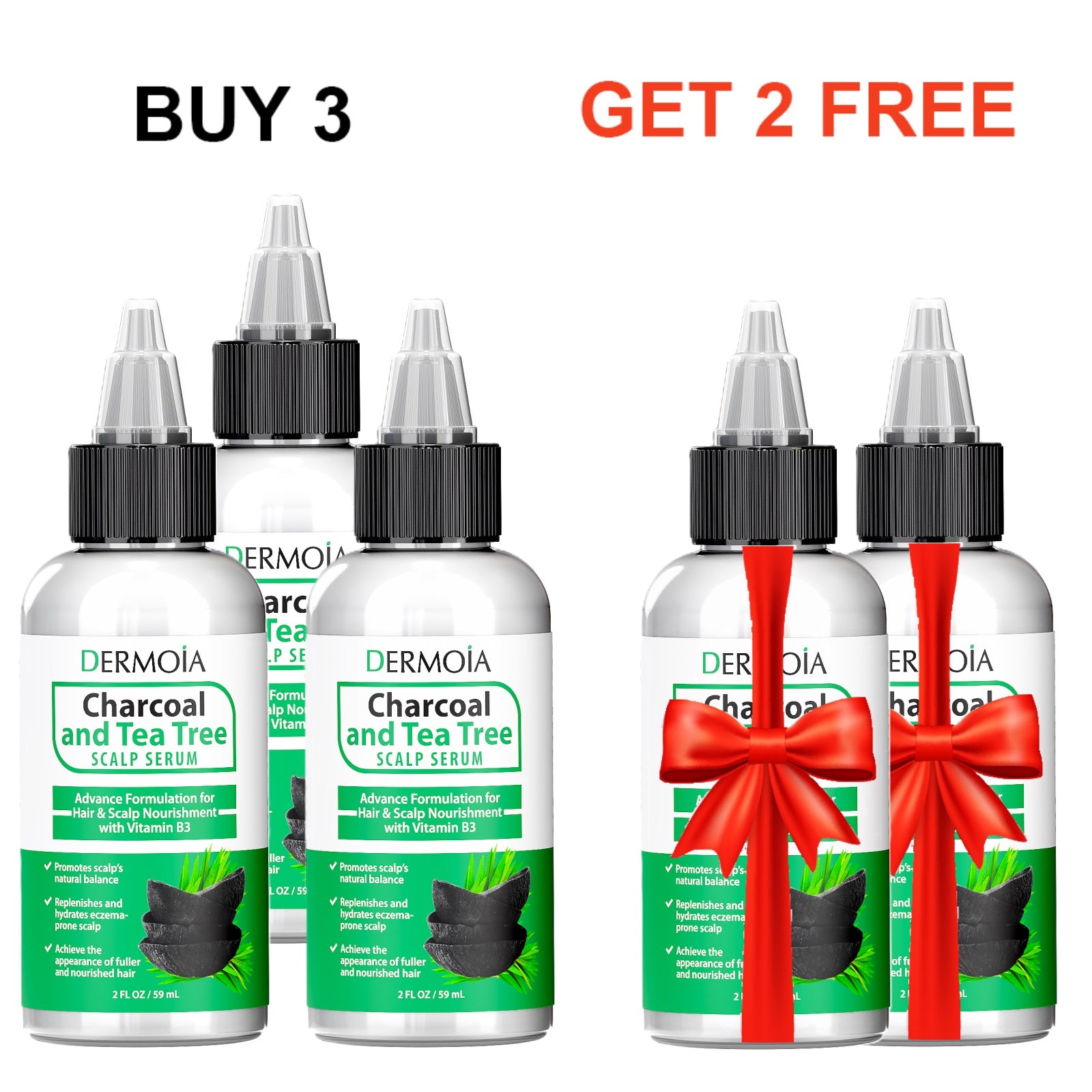 Charcoal + Tea Tree Scalp Serum